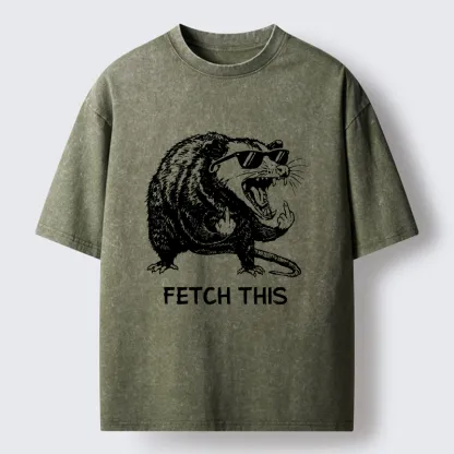 Tokyo-Tiger Cool Opossum Funny Meme Washed T-Shirt