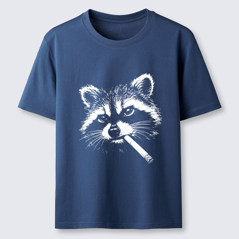 Tokyo-Tiger Vintage Smoking Raccoon Classic T-Shirt