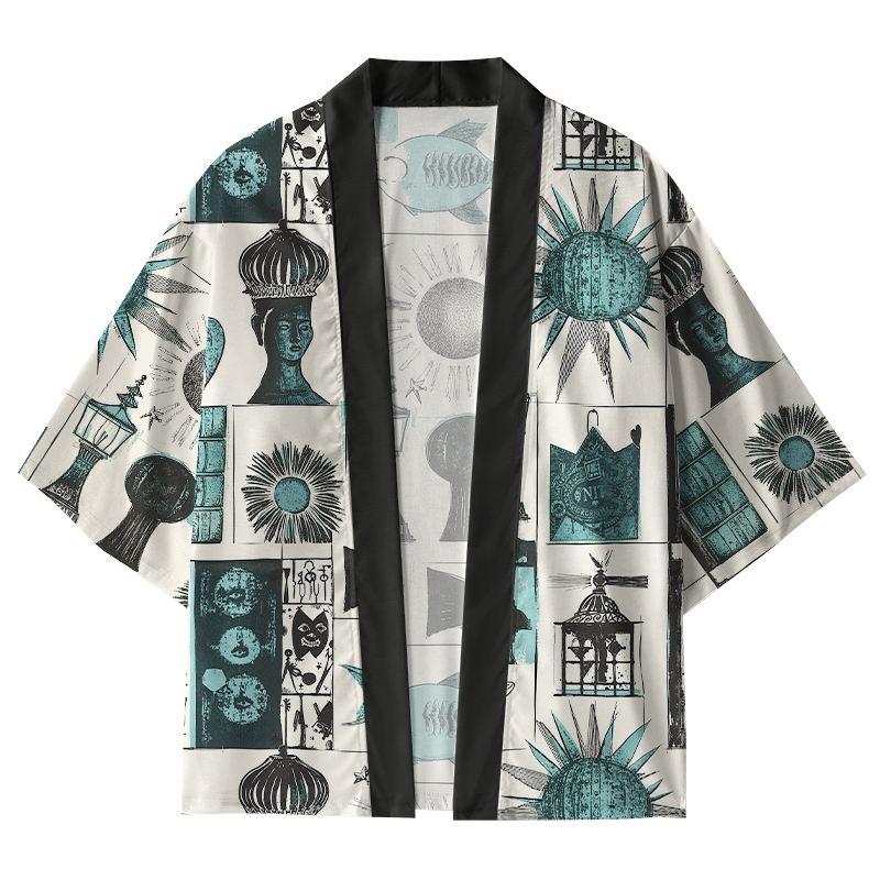 Tokyo-Tiger Mystical Art Objects Kimono Cardigan