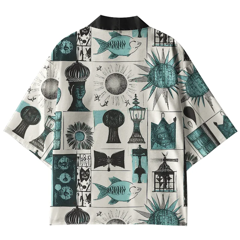 Tokyo-Tiger Mystical Art Objects Kimono Cardigan