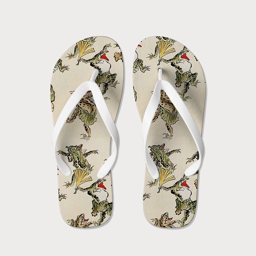 Tokyo-Tiger Frog Dance Flip Flops