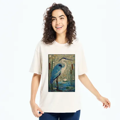 Tokyo‑Tiger Golden Pond Bird Washed T‑Shirt
