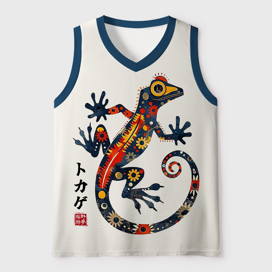 Tokyo-Tiger Tribal Tokage Mesh Tank Top