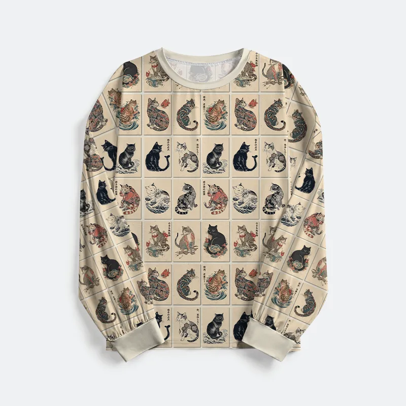 Tokyo-Tiger The Bold And The Inked Cats Family Pajama Sets