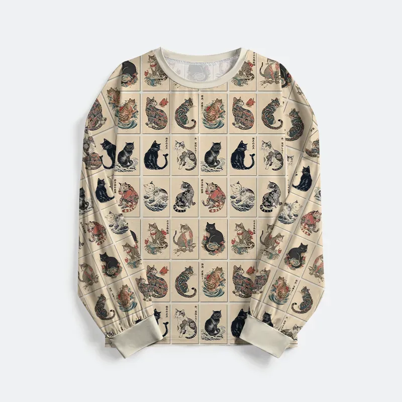 Tokyo-Tiger The Bold And The Inked Cats Family Pajama Sets