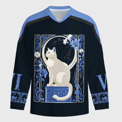 Tokyo-Tiger Lunar Cat Long-Sleeve Hockey Jersey