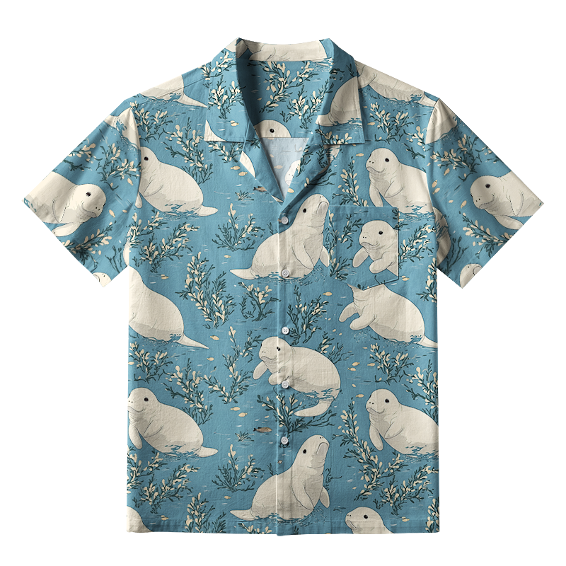Tokyo-Tiger Seal Pup Frolics Aloha Hawaiian Shirt