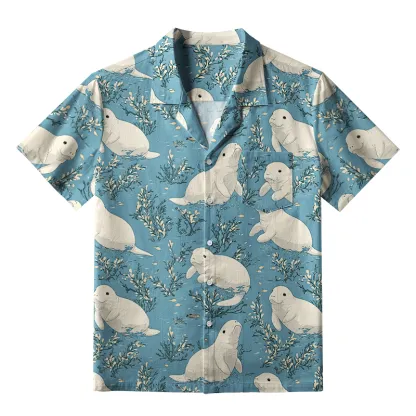 Tokyo-Tiger Seal Pup Frolics Aloha Hawaiian Shirt