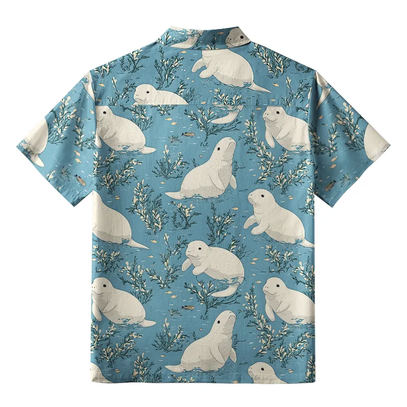 Tokyo-Tiger Seal Pup Frolics Button-up Shirt