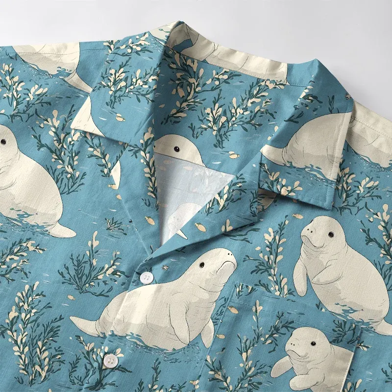 Tokyo-Tiger Seal Pup Frolics Aloha Hawaiian Shirt