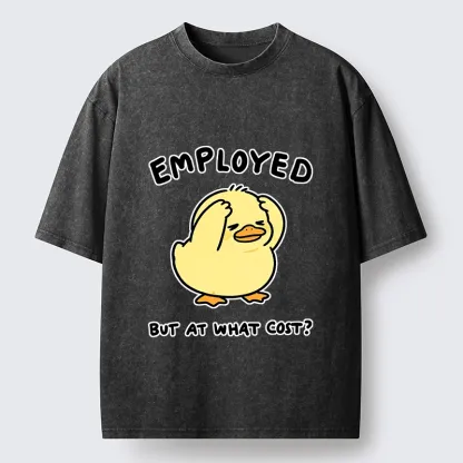 Tokyo‑Tiger Funny Work Duck Washed T‑Shirt