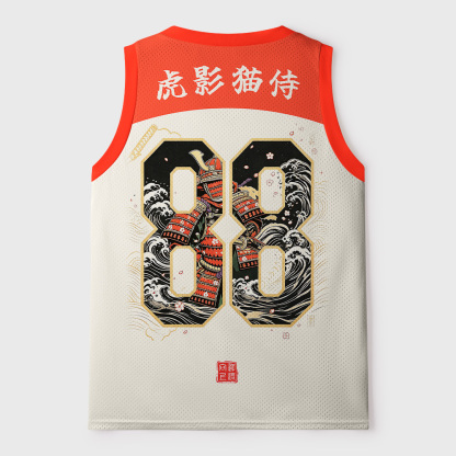 Tokyo-Tiger Tiger Shadow Cat Samurai Mesh Tank Top