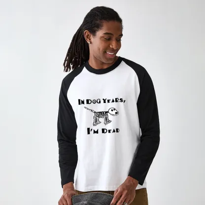 Tokyo-Tiger Funny Meme Old Dog Dead In Dog Years Vibe Raglan Long Sleeve T-shirt