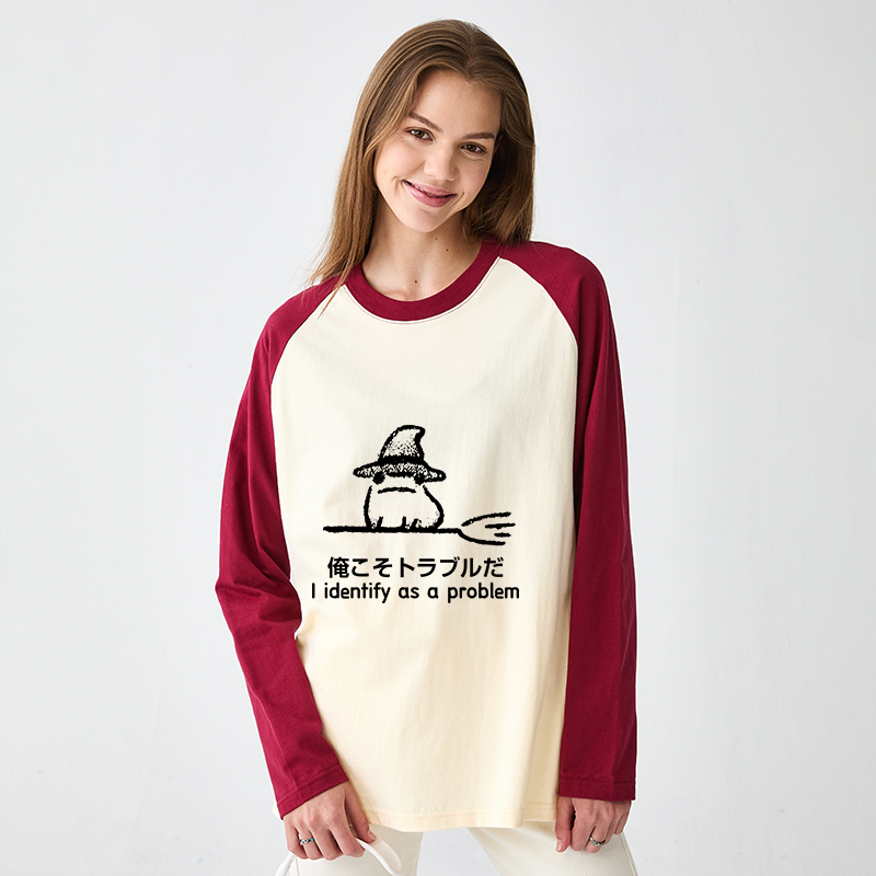 Tokyo-Tiger Mischief Magic Dude Raglan Long Sleeve T-shirt