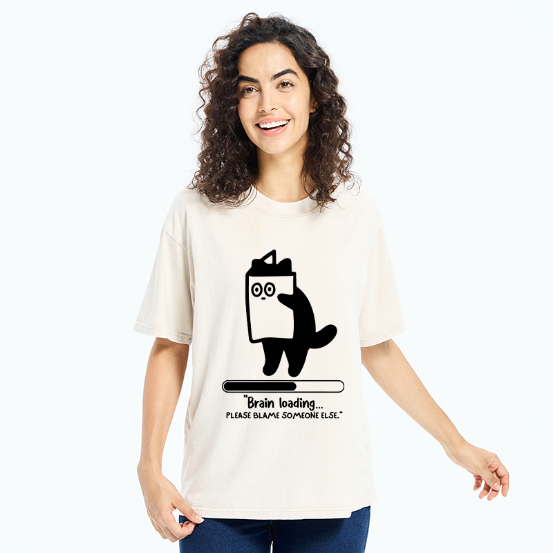 Tokyo-Tiger Blaming Others Washed T-Shirt