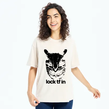 Tokyo-Tiger Serious Cat Meme Washed T-Shirt