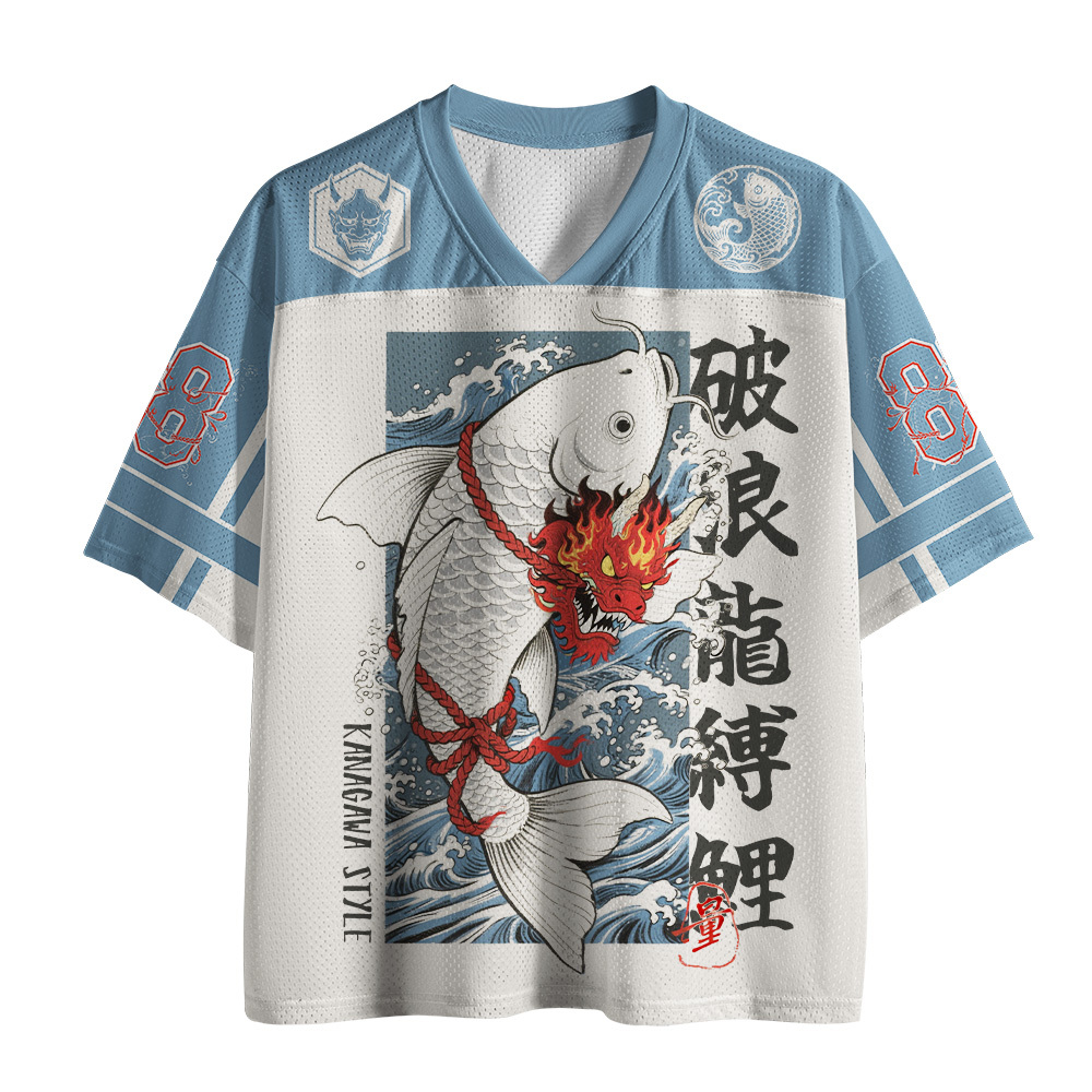 Tokyo-Tiger Dragon Bound Carp Mesh Jersey