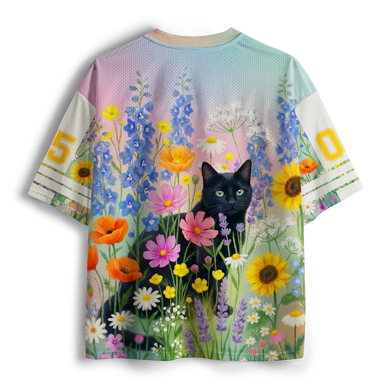 Tokyo-Tiger Wildflower Feline Mesh Jersey