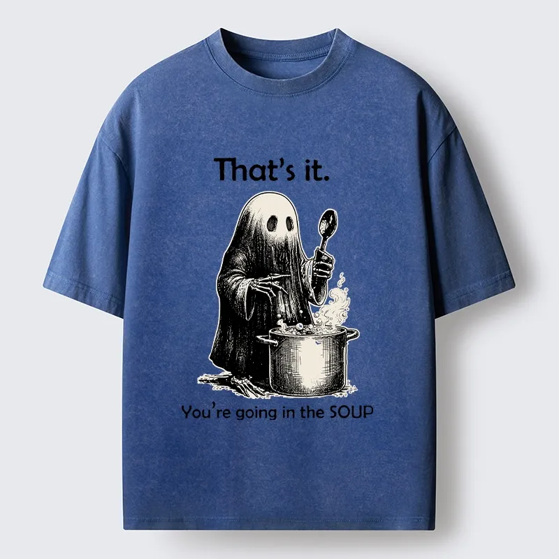 Tokyo‑Tiger Spooky Ghost Chef Washed T‑Shirt