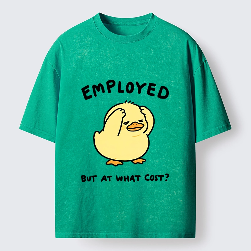 Tokyo‑Tiger Funny Work Duck Washed T‑Shirt