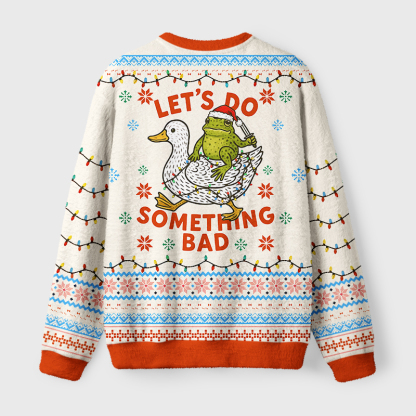 Tokyo-Tiger Merry Mischief Makers Fuzzy Christmas Ugly Sweatshirt
