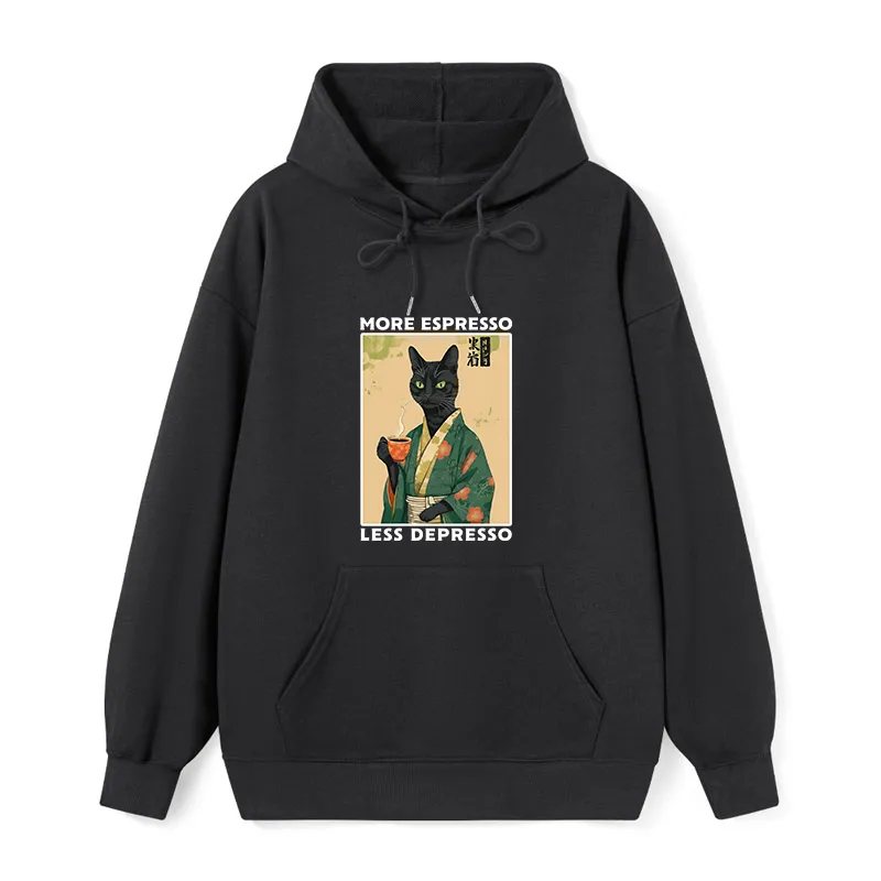 Tokyo-Tiger More Caffeine Less Sadness Classic Hoodie