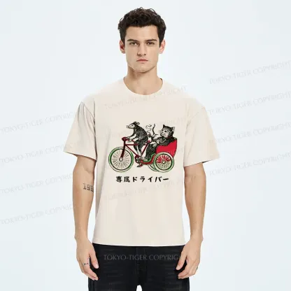 Tokyo-Tiger Cat’s Special Vehicle Washed T-Shirt
