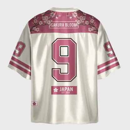 Tokyo-Tiger Sakura Bloom Glossy Oversized Jersey
