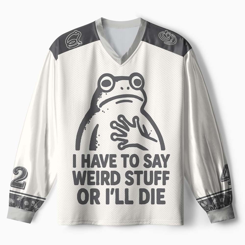 Tokyo-Tiger Weird Frog Funny Meme Chaos Edition Paneled Long Sleeve Jersey