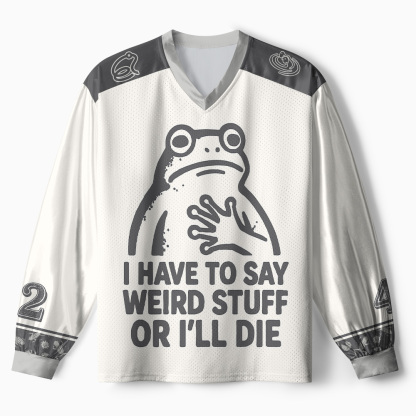 Tokyo-Tiger Weird Frog Funny Meme Chaos Edition Paneled Long Sleeve Jersey