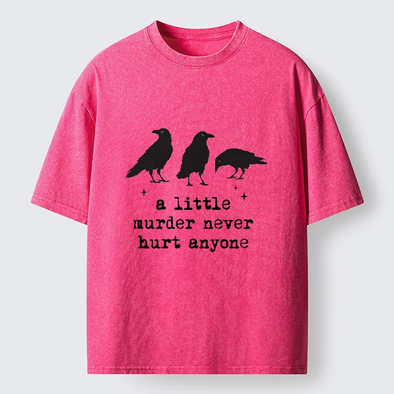 Tokyo-Tiger Crow Murder Vibe Washed T-Shirt