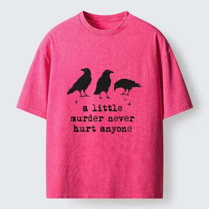 Tokyo-Tiger Crow Murder Vibe Washed T-Shirt