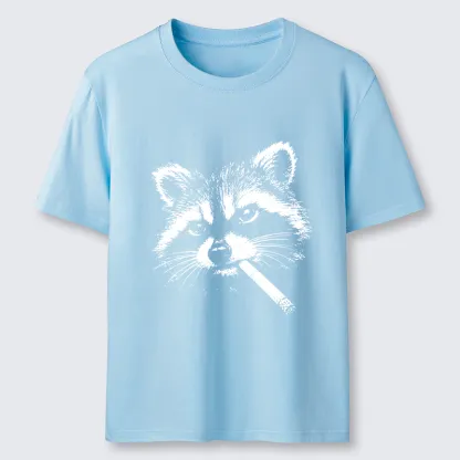 Tokyo-Tiger Vintage Smoking Raccoon Classic T-Shirt