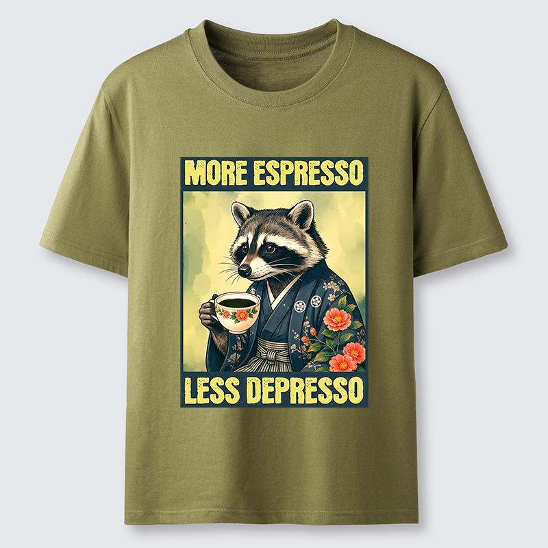 Tokyo-Tiger Coffee Fix Energy Raccoon Classic T-Shirt
