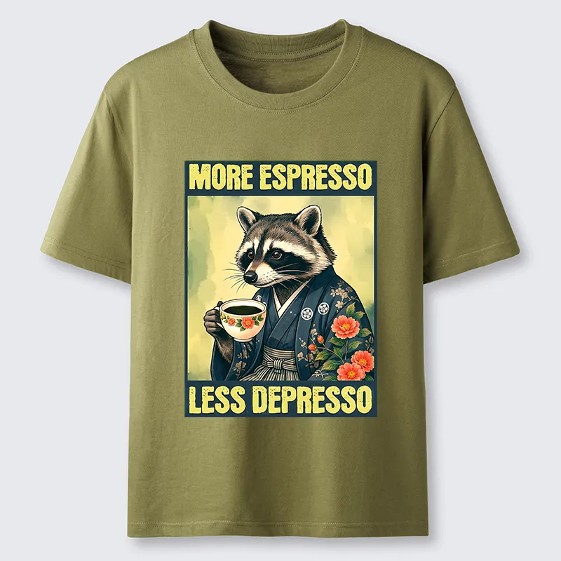 Tokyo-Tiger Coffee Fix Energy Raccoon Classic T-Shirt