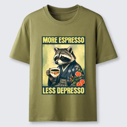Tokyo-Tiger Coffee Fix Energy Raccoon Classic T-Shirt