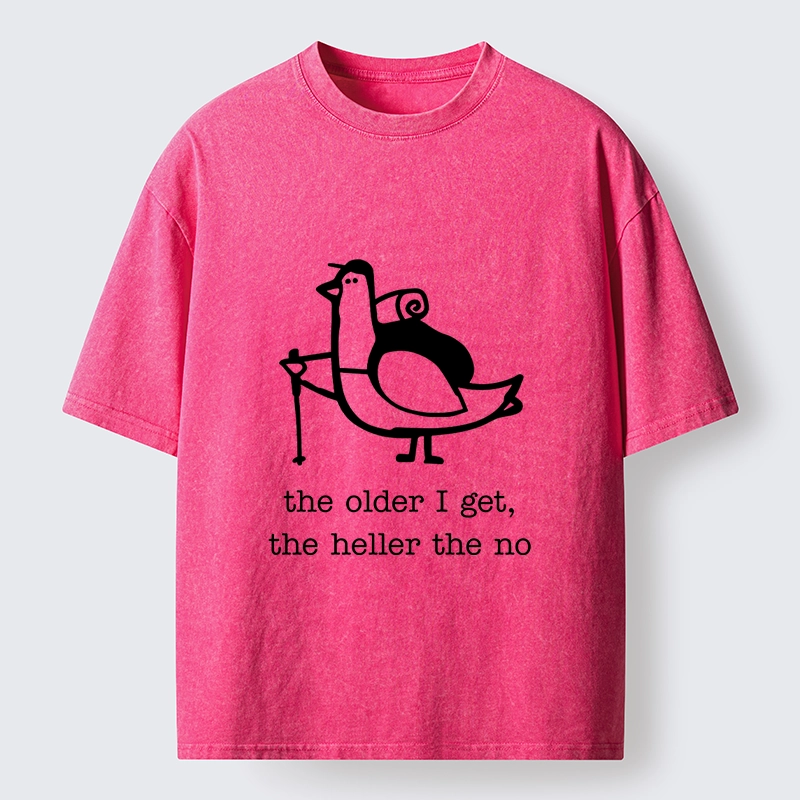 Tokyo‑Tiger Tired Aging Pigeon Washed T‑Shirt