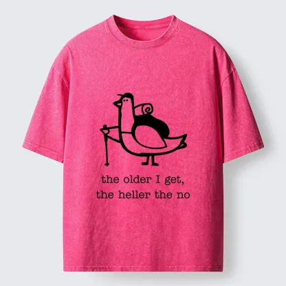 Tokyo‑Tiger Tired Aging Pigeon Washed T‑Shirt