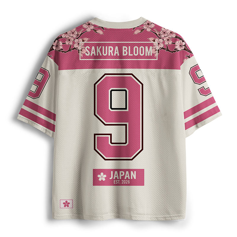 Tokyo-Tiger Sakura Bloom Mesh Jersey