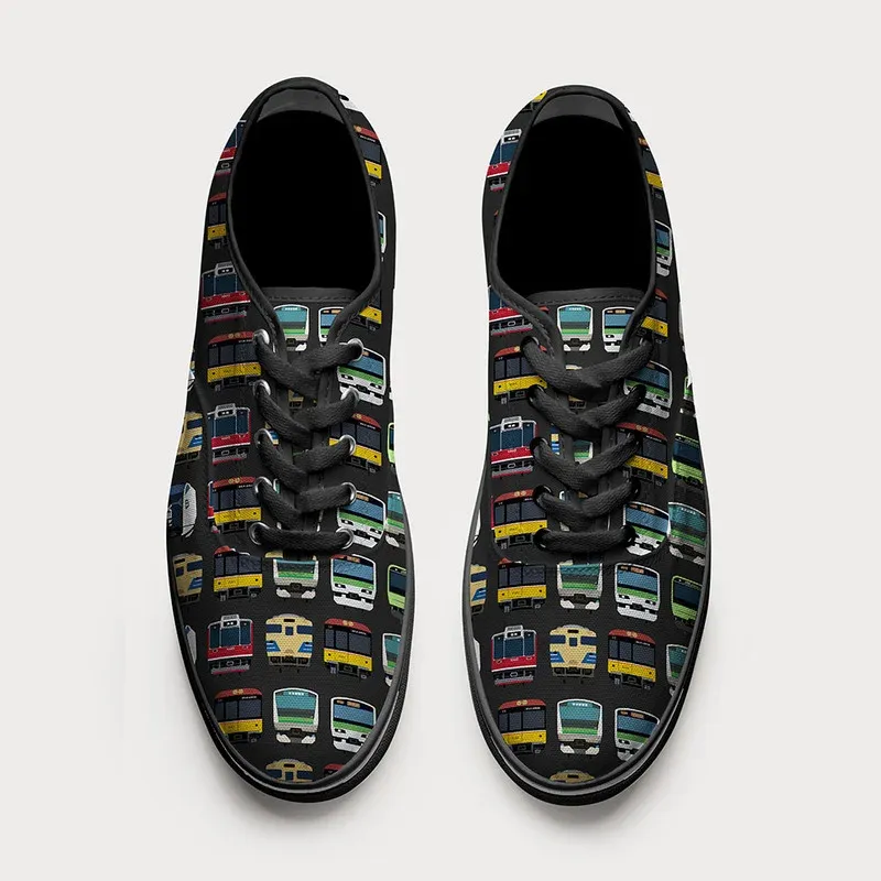 Tokyo-Tiger Japanese Traditional Trains Canvas Shoes