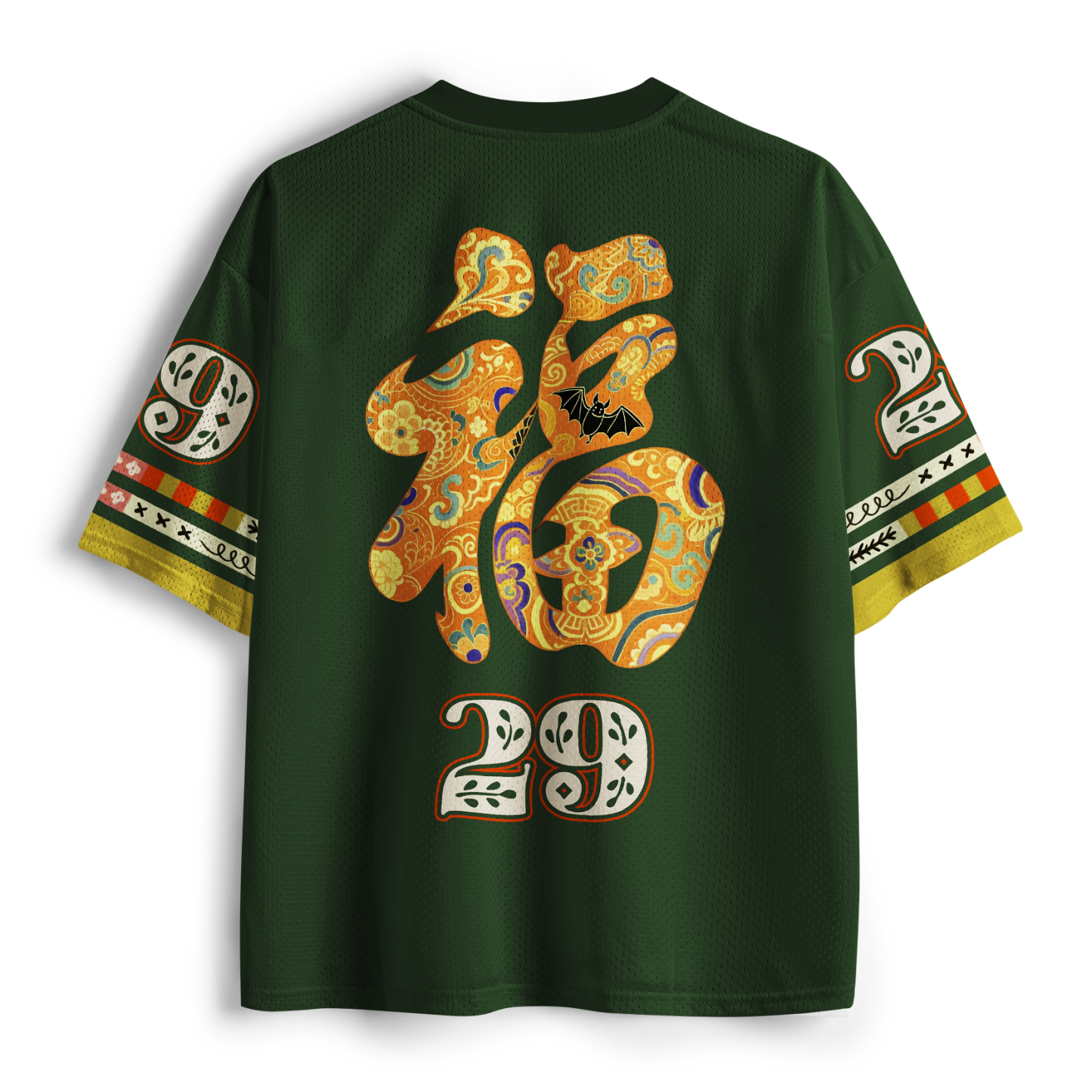 Tokyo-Tiger Maneki-neko Lucky Fortune Mesh Jersey