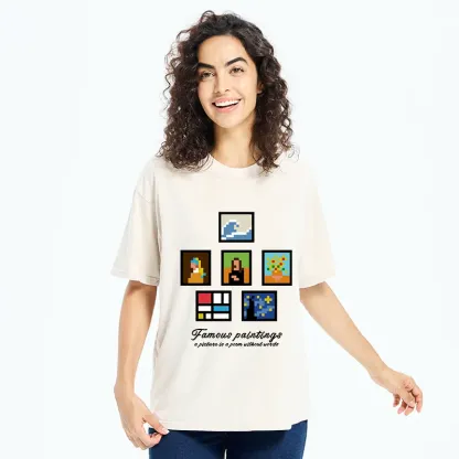 Tokyo-Tiger Famous Paintings Washed T-Shirt