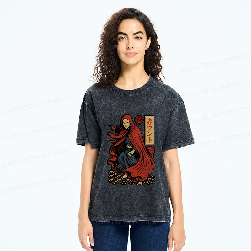 Tokyo-Tiger What Color Toilet Paper Do You Want? Washed T-Shirt