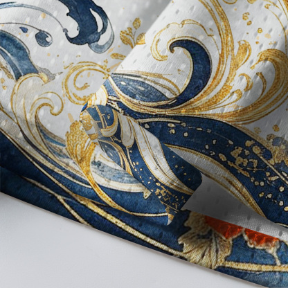 Tokyo-Tiger Golden Koi Peony Mesh Jersey
