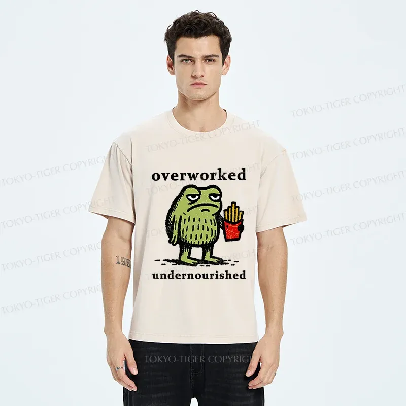 Tokyo-Tiger Decadent And Tired Frog Washed T-Shirt