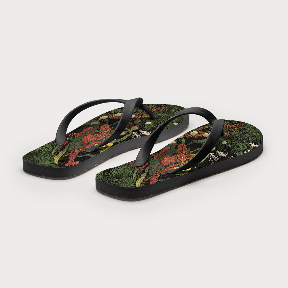 Tokyo-Tiger Japanese Yokai Flip Flops