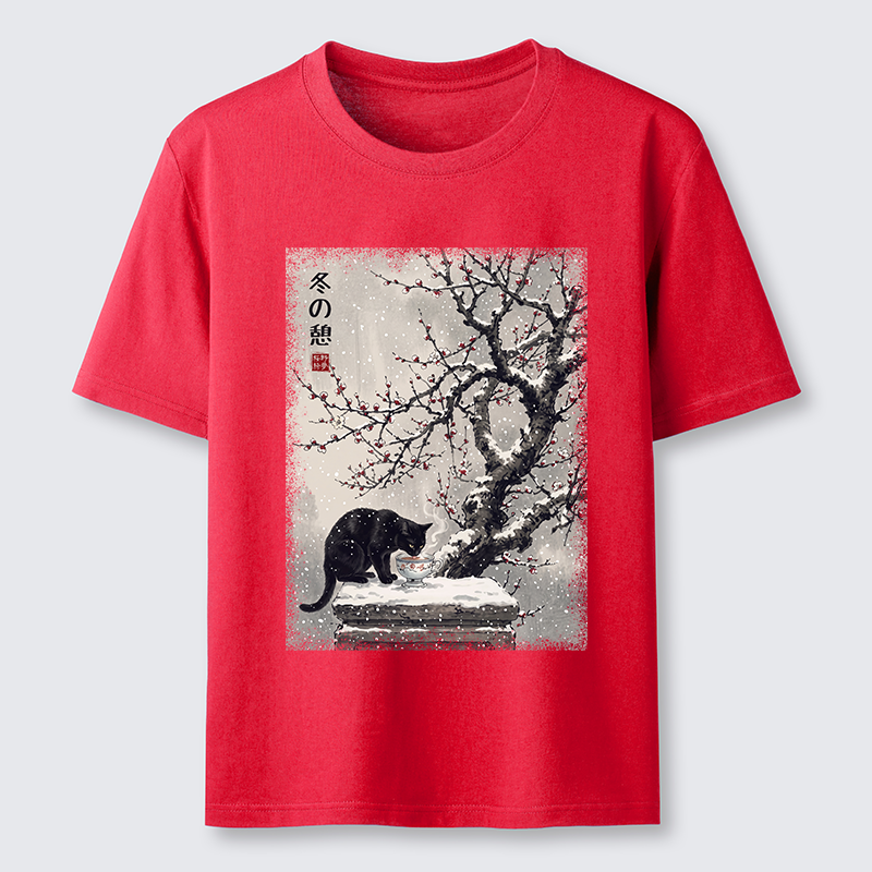 Tokyo-Tiger Snow Cat Calm Vibes Classic T-Shirt