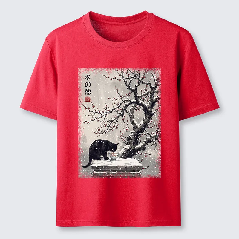 Tokyo-Tiger Snow Cat Calm Vibes Classic T-Shirt