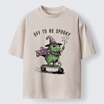 Tokyo‑Tiger Heading To Halloween Washed T‑Shirt