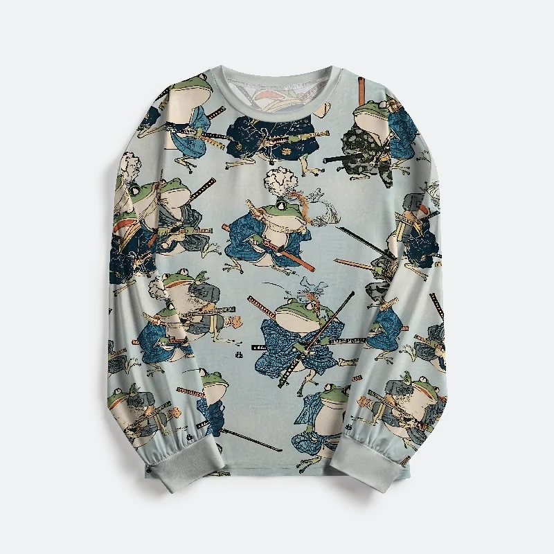 Tokyo-Tiger Frog Samurai Family Pajama Sets